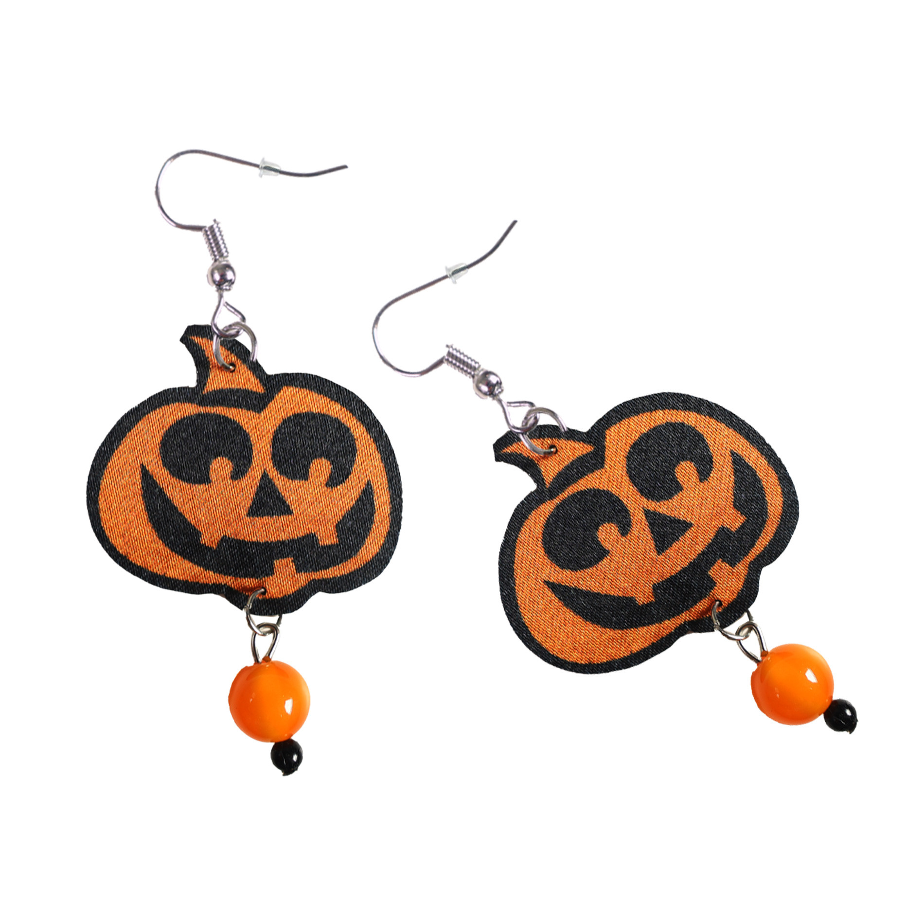 the earrings Halloween pumpkin