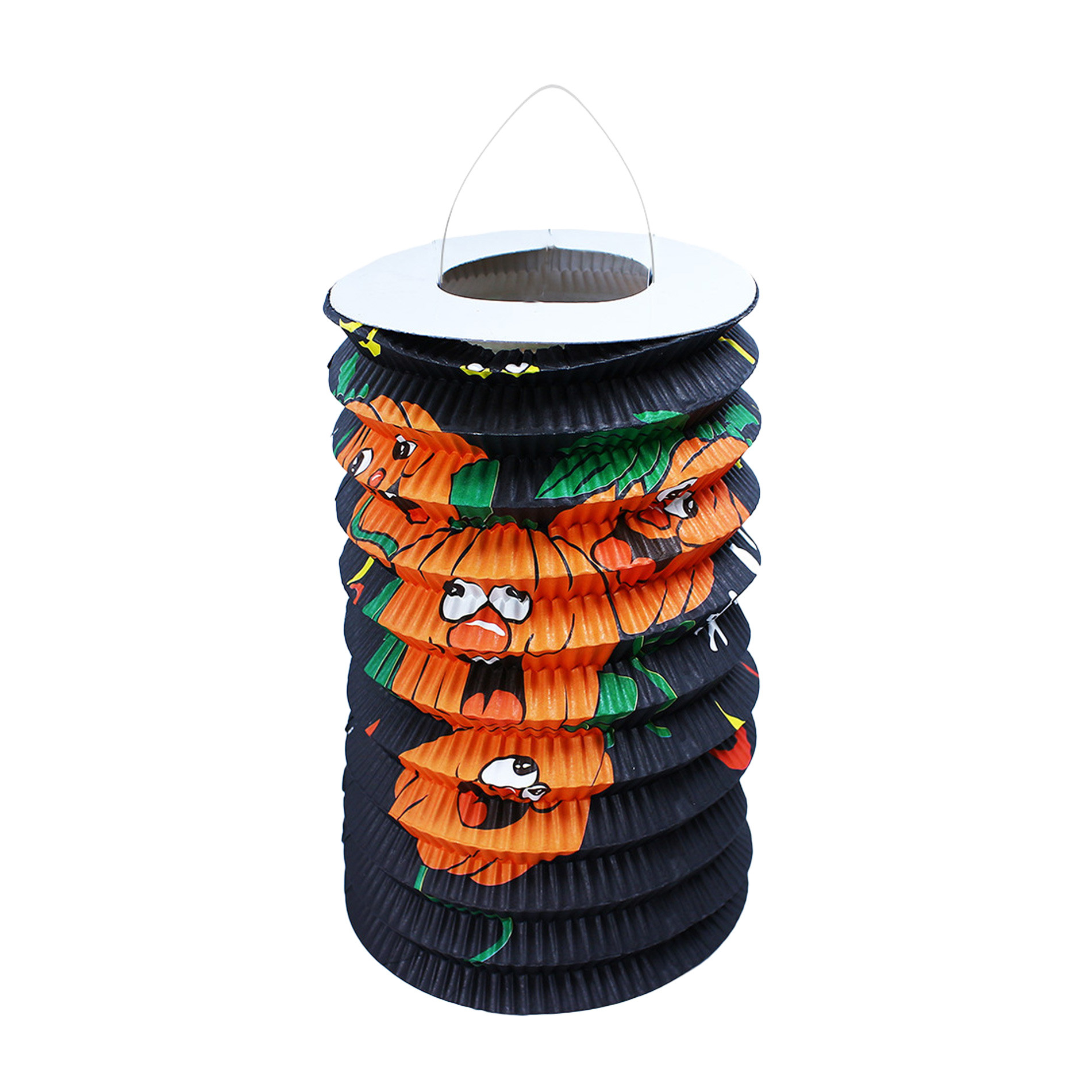Lantern Halloween cheerful pumpkin 15 cm