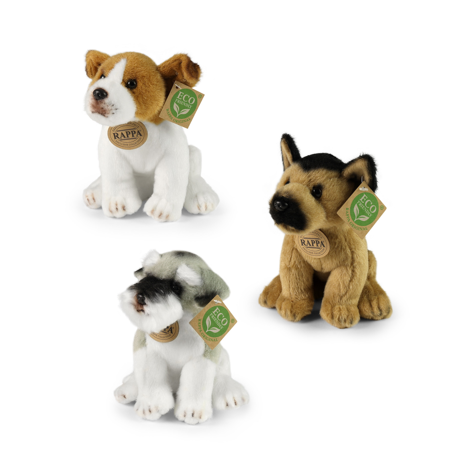 Plush dogs assort 20 cm ECO-FRIENDLY
