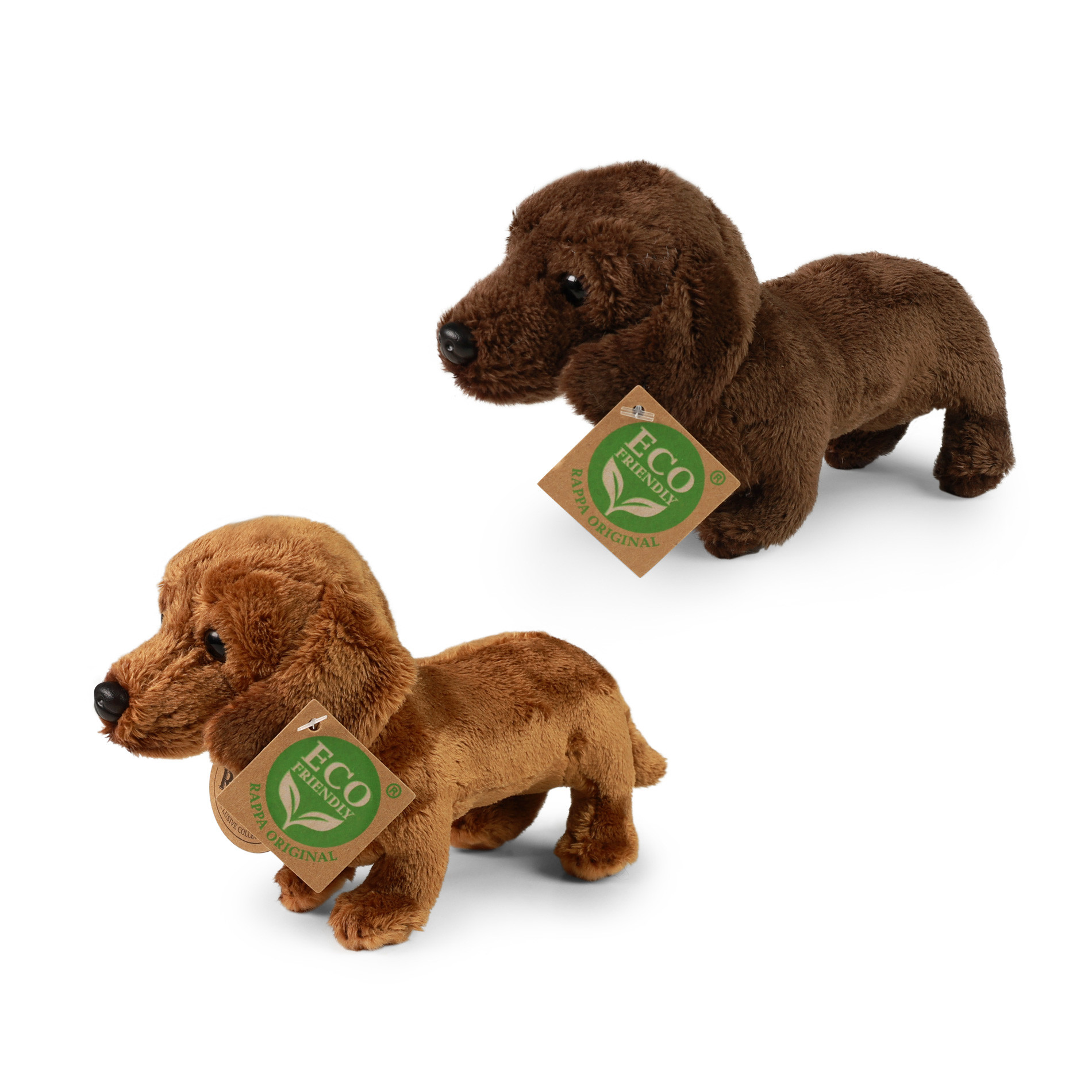 Plush dachshund 19 cm ECO-FRIENDLY