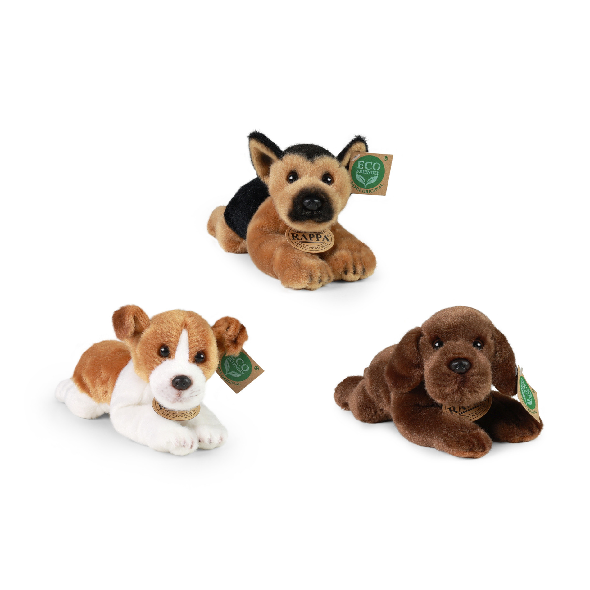 Plush dogs 18cm ECO-F.- broken sound