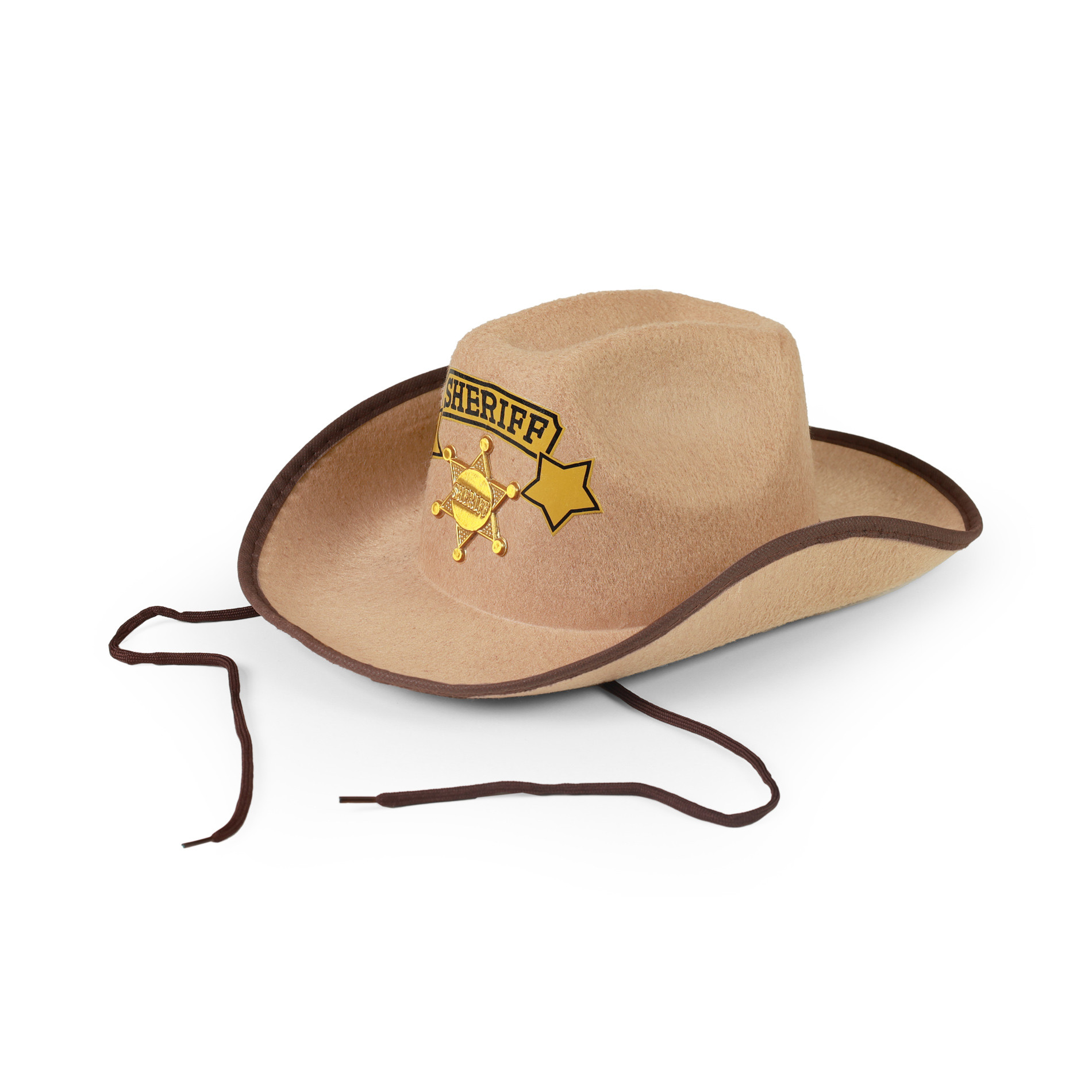 Children sheriff brown hat