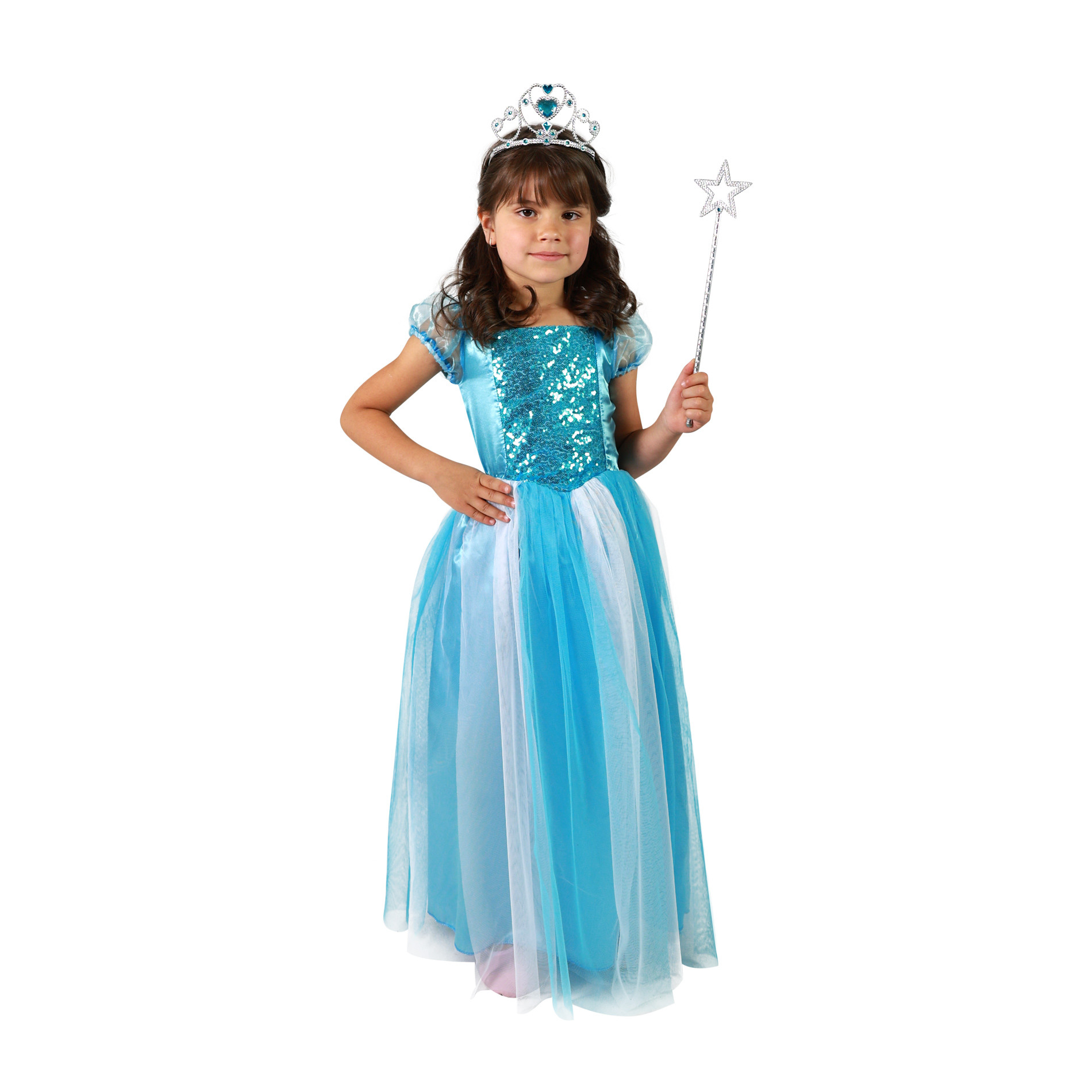 Children costume - blue princess (M)