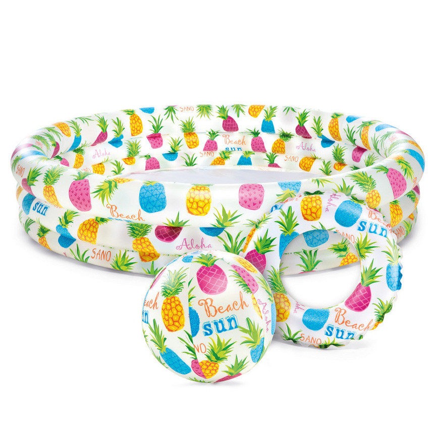 the inflatable Hawaii pool set