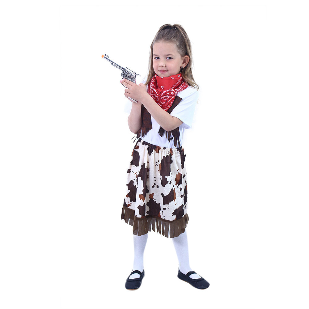 Children costume - cowgirl with scarf (S)