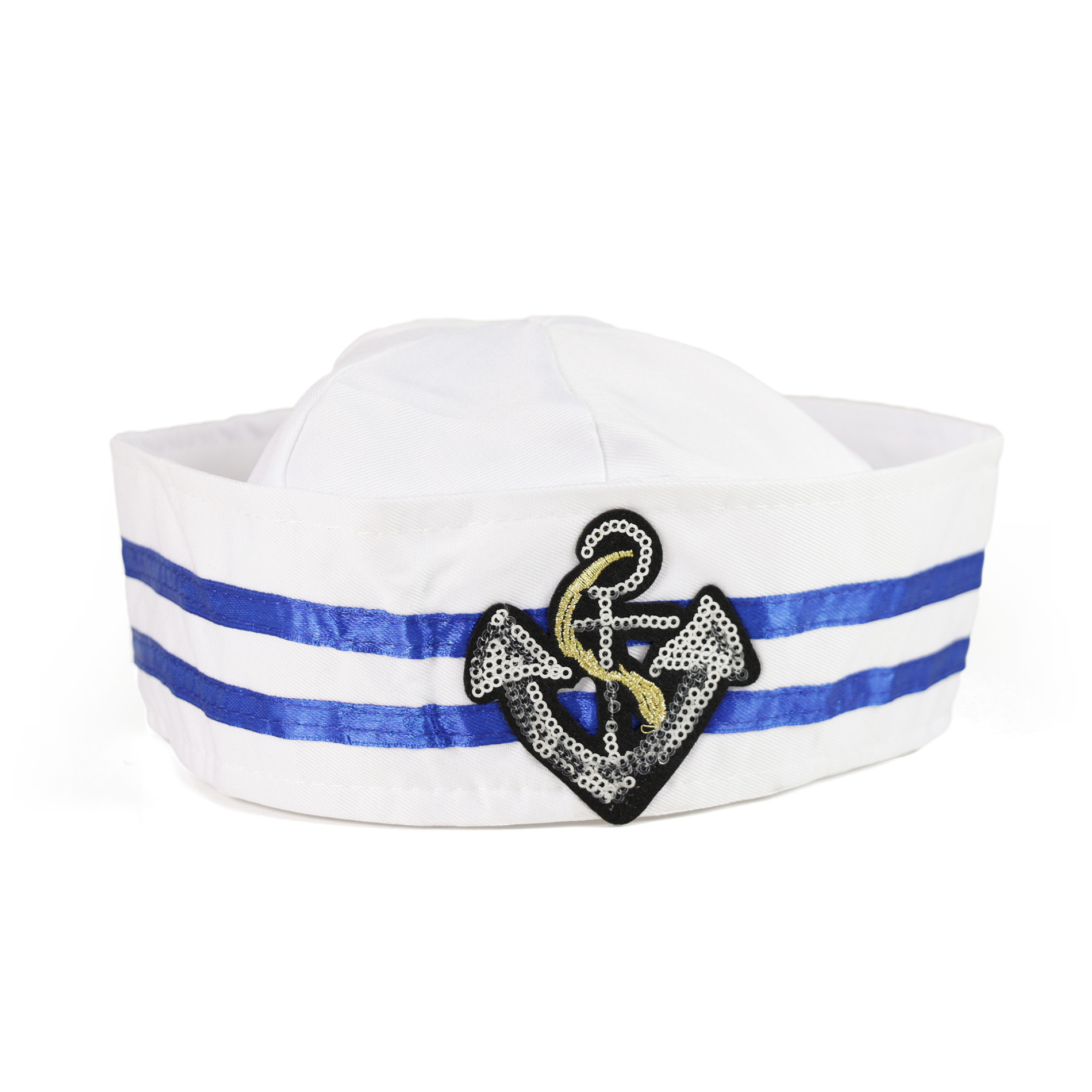 Children white sailor hat