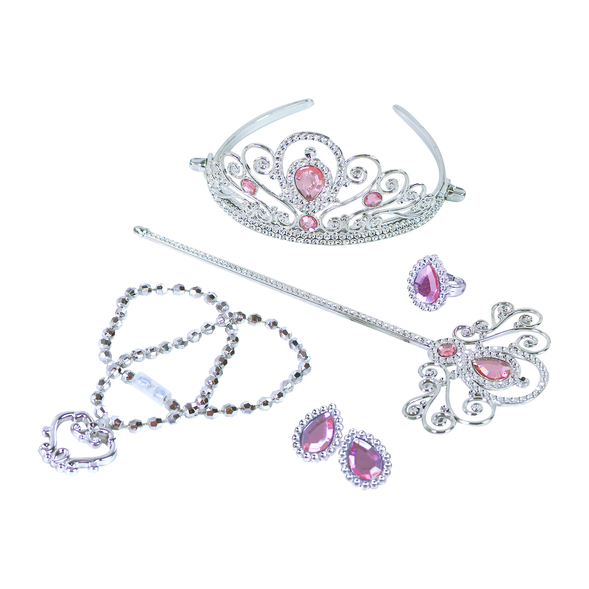 Crown set with pink wand