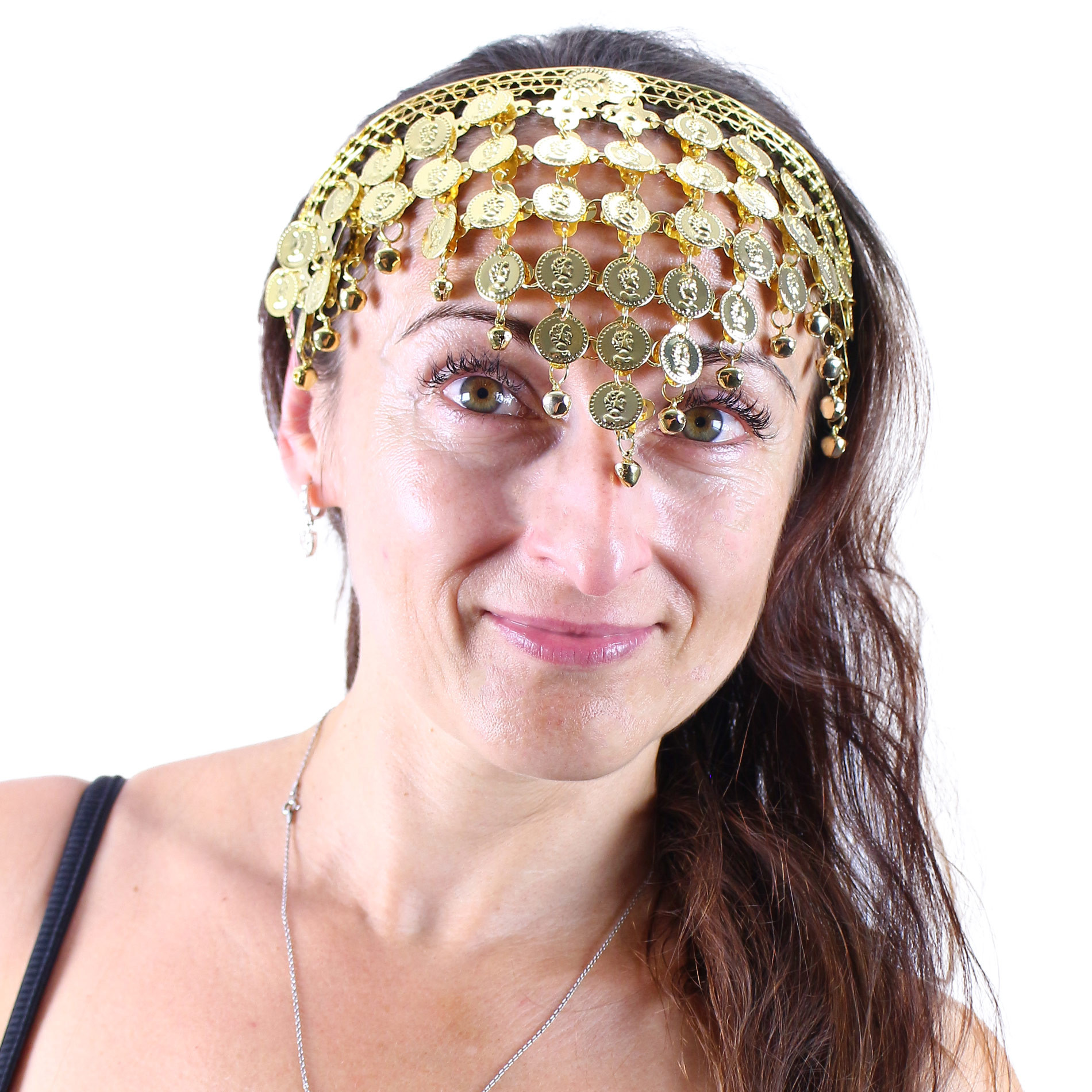 Headband with coins for adults