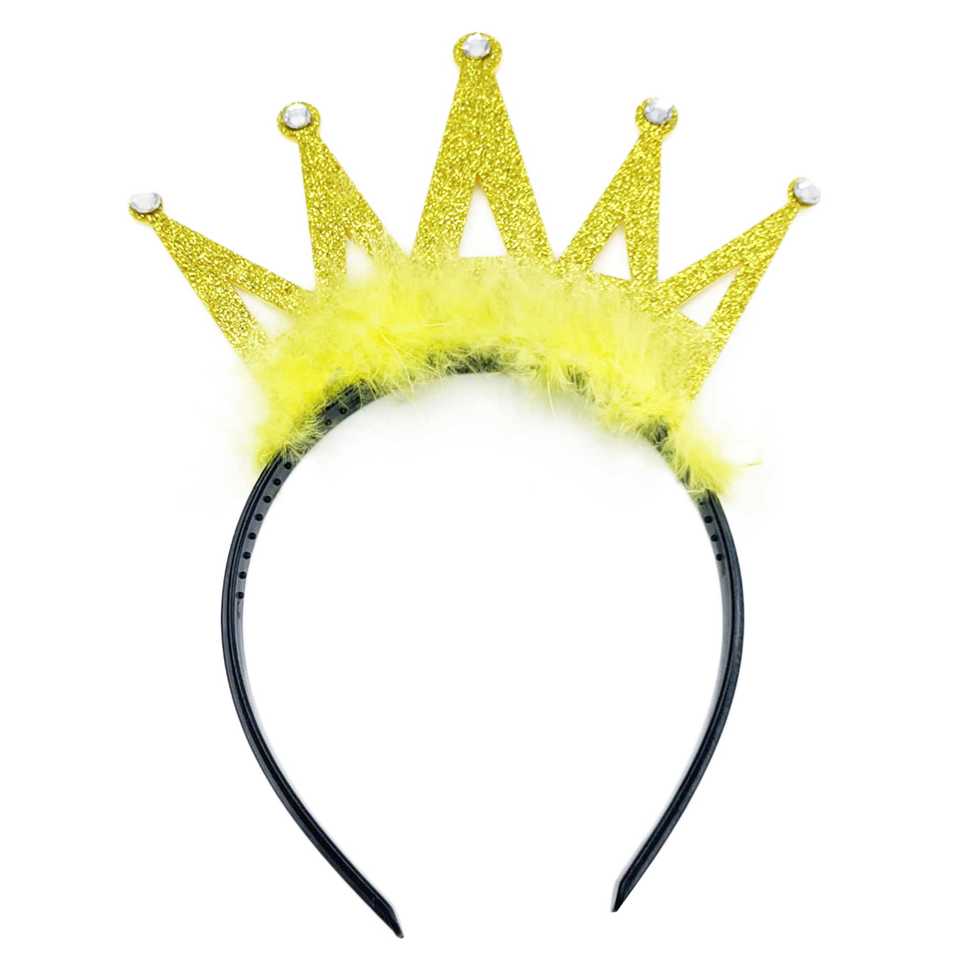 Children crown headband with feathers