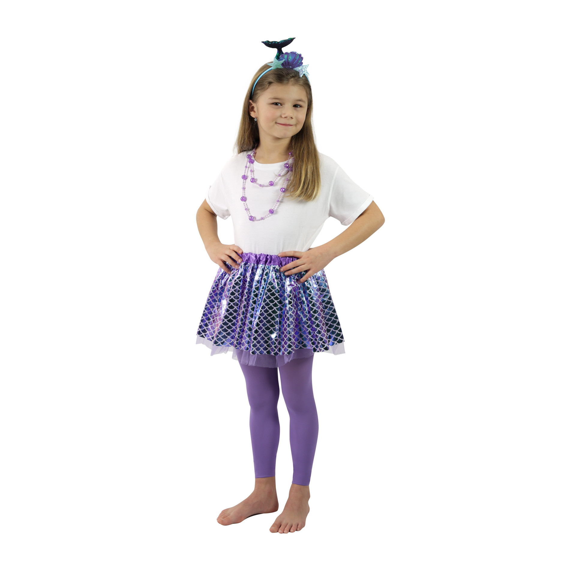 Children costume marmaid tutu skirt with accs.