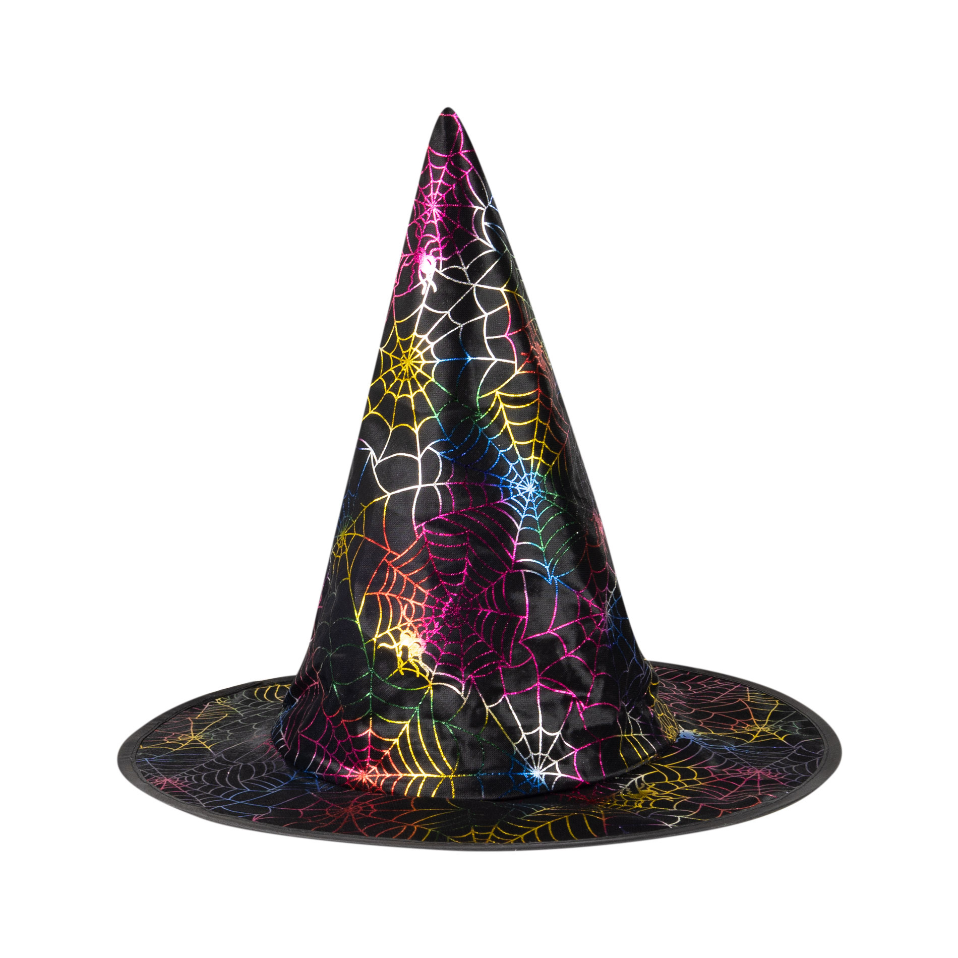 Children witch hat with cobweb