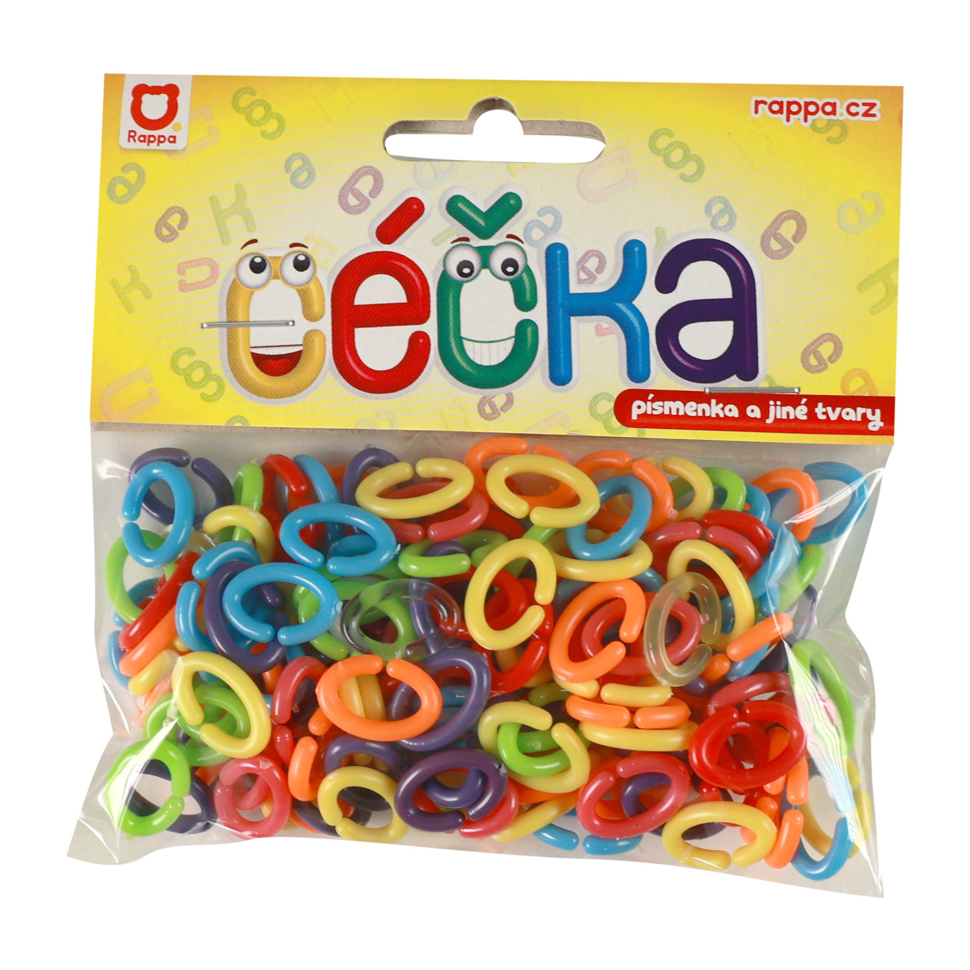 Small plastic letters retro 150 pcs