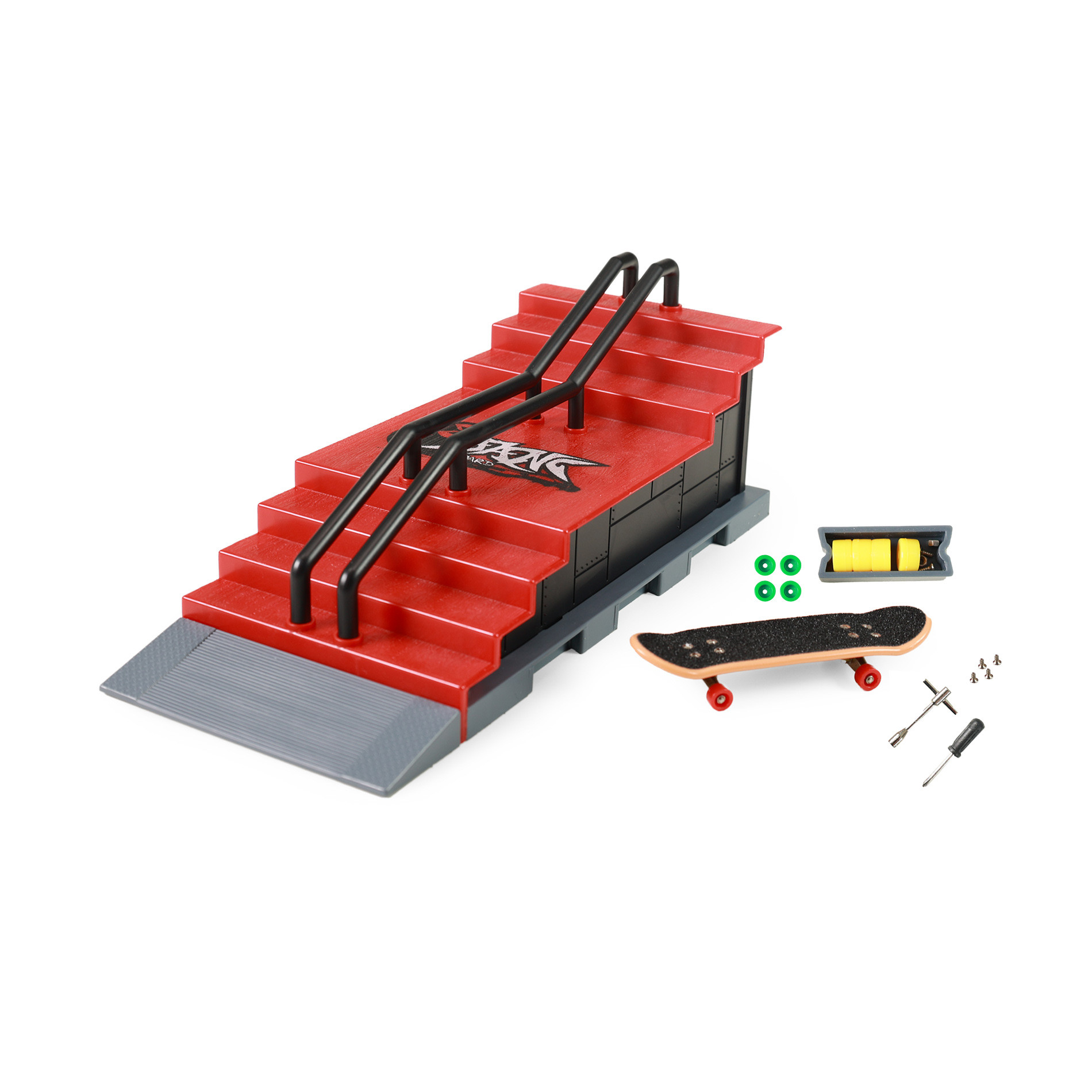Skatepark - ramp with accessories