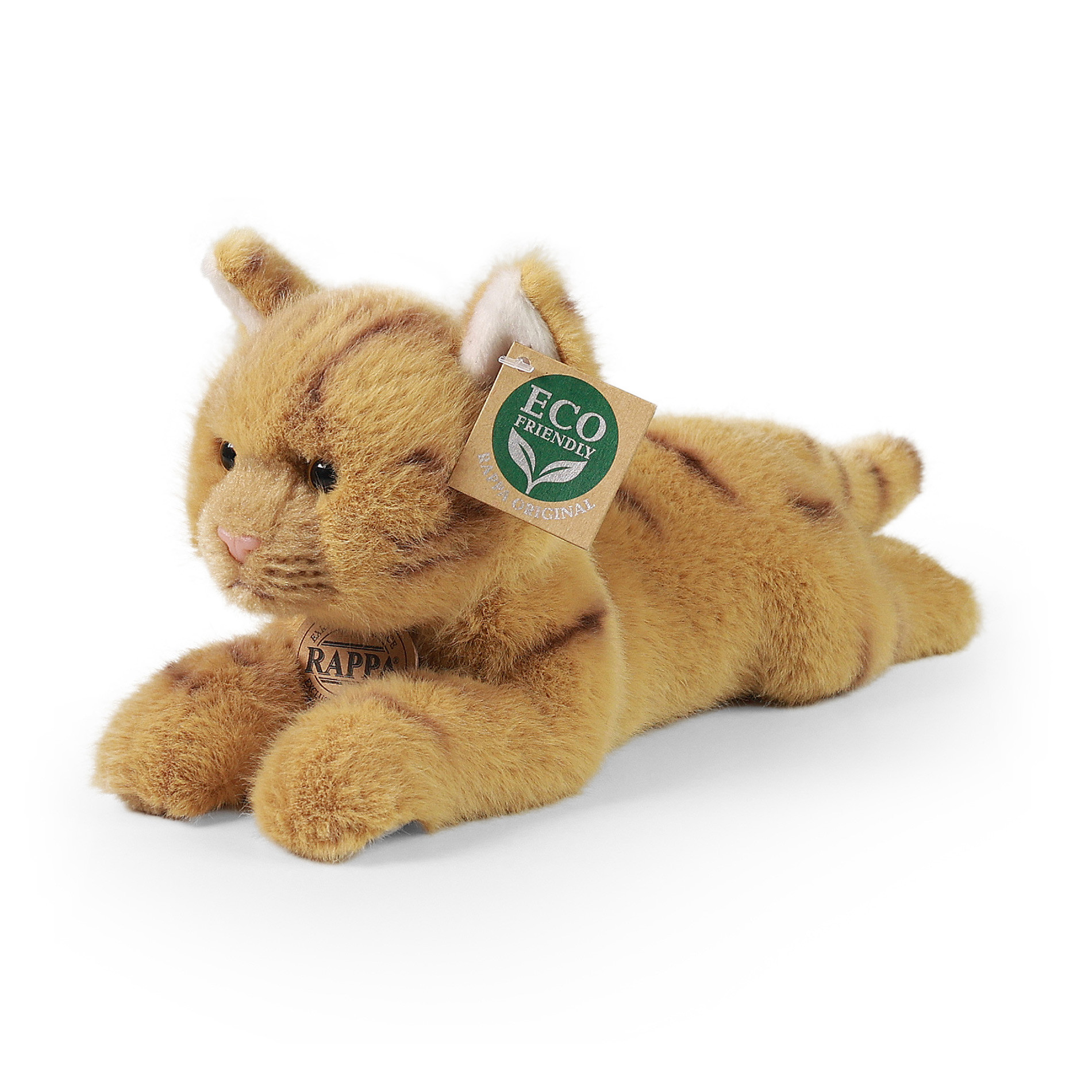 Plush brown cat 20 cm ECO-FRIENDLY