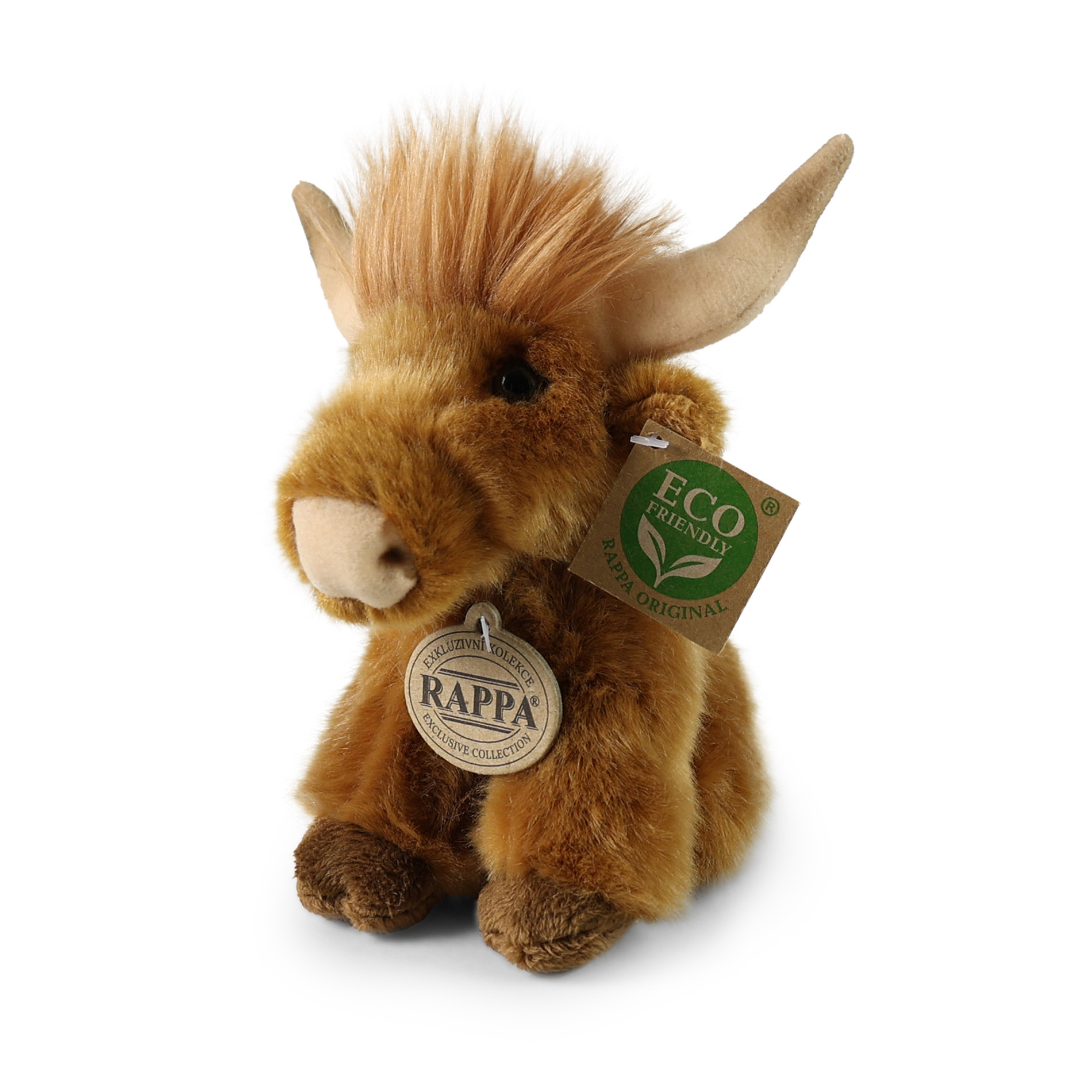Plush highland cattle 16 cm ECO-FRIENDLY