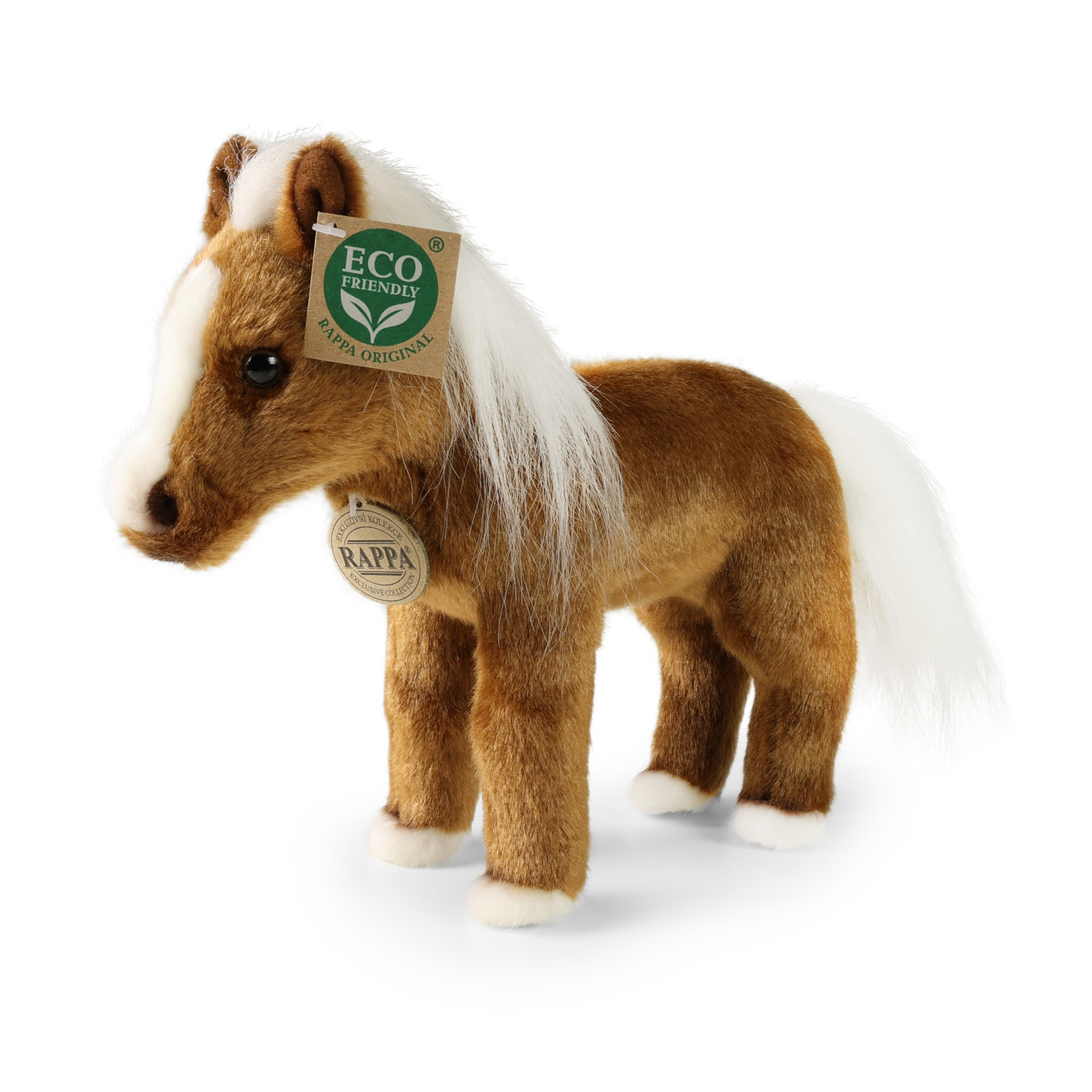 Plush brown horse 23 cm ECO-FRIENDLY