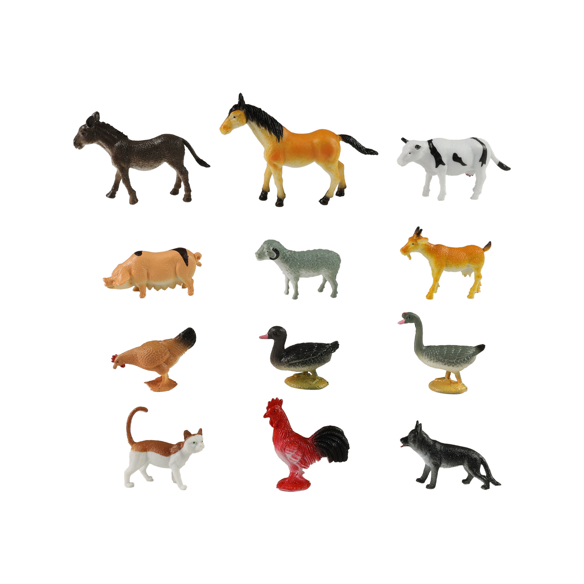 the domestic animals, 12pcs in a package