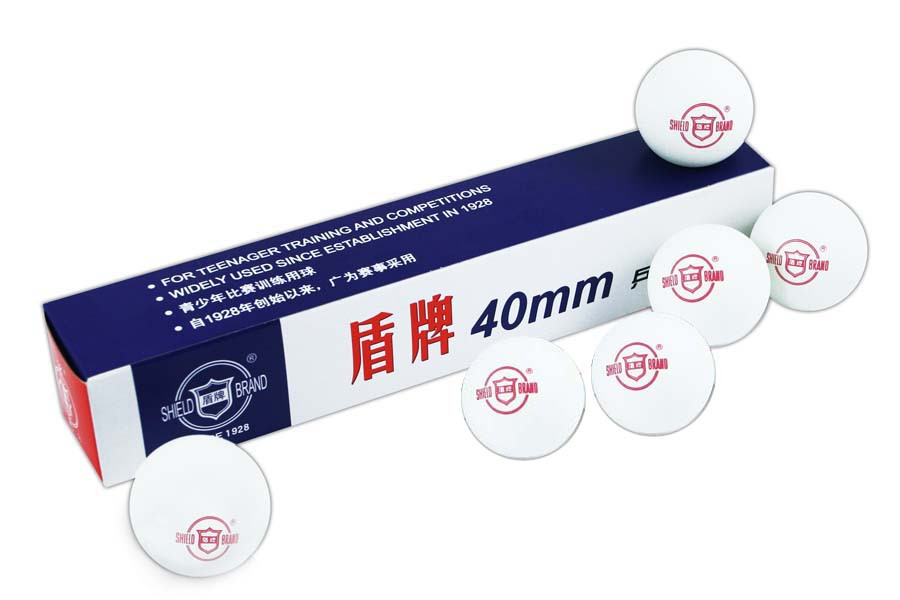 the ping-pong ball Shield 6pcs white