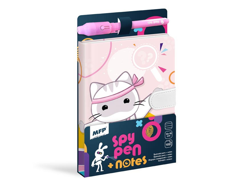 Pad with SPY NOTES magnet - purple