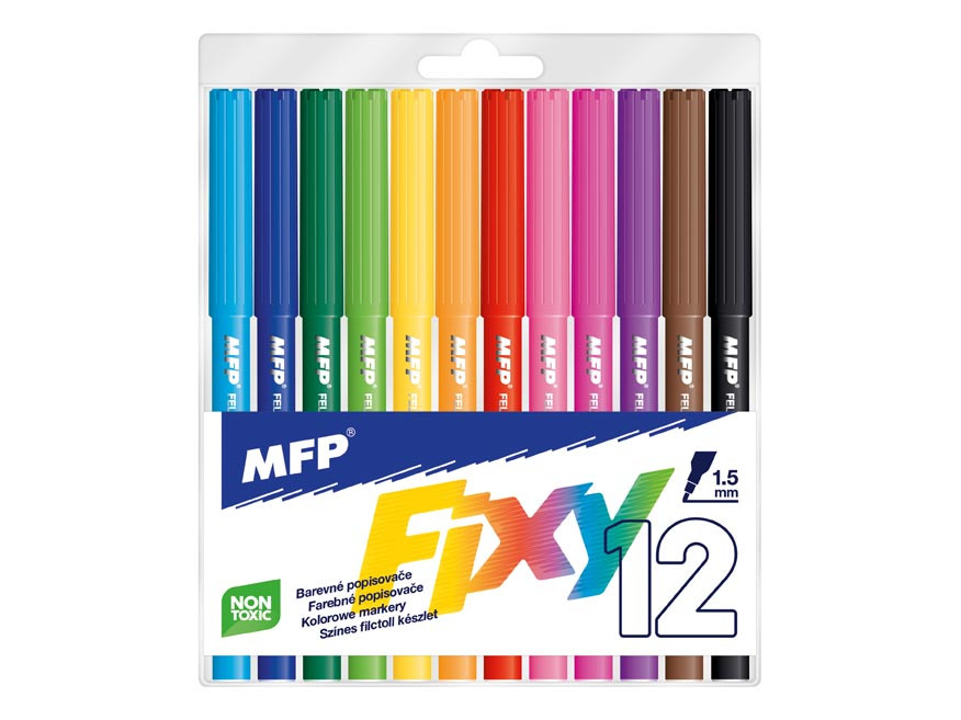 Markers 12 pcs PP 13.3/0.9cm