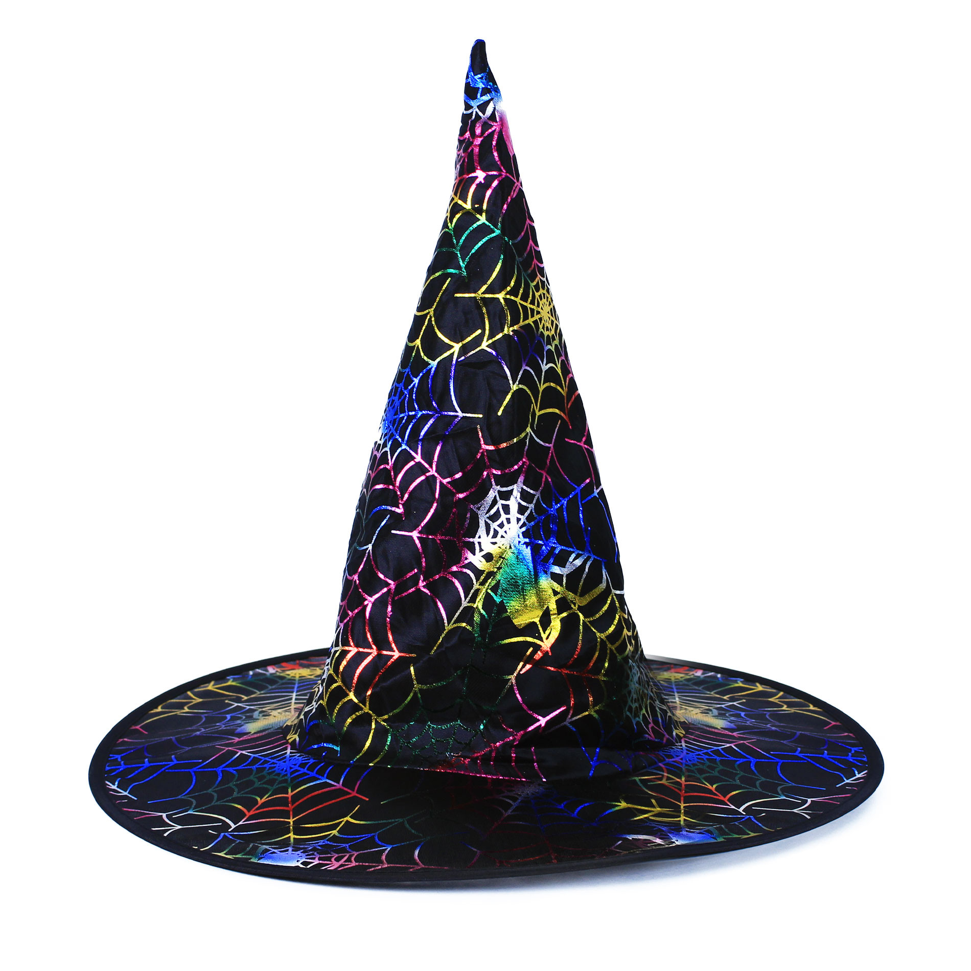 Wizard hat with cobweb for adults