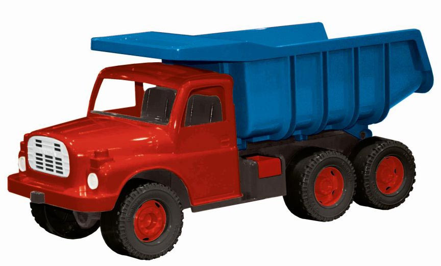 The Tatra 148 car blue-red plastic