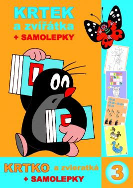 A4 book Mole and animal coloring page