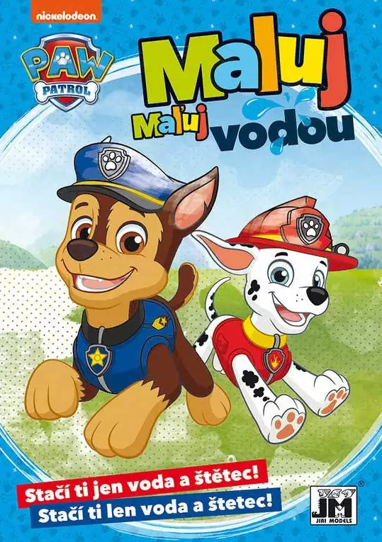 A5 Paint with water Paw Patrol coloring