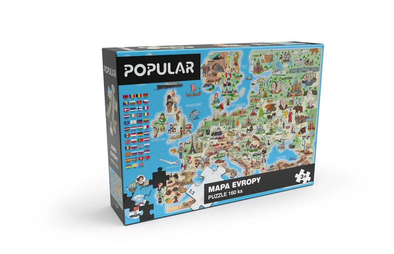 Puzzle – Europe 160 pcs – CZ