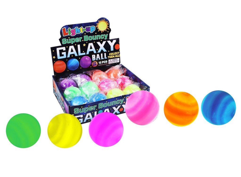 the galaxy bouncing ball w/ light 5.5 cm