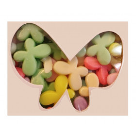 Bead set - butterflies + 1 meter cord