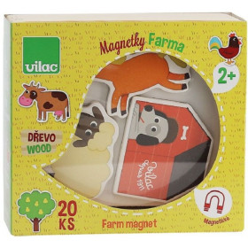 Vilac Wooden magnets farm 20pcs