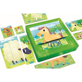 CAROTINA BABY 8 PUZZLE - Farm