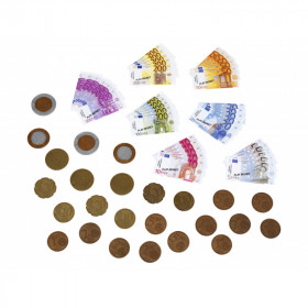 Euro banknotes and coins