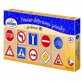Wooden Pexeso Traffic signs