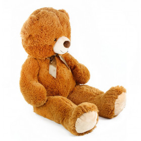Big teddy bear Oskar with tag 90 cm