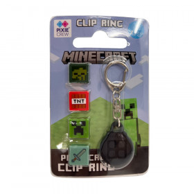 PIXIE CREW & MINECRAFT Keychain black