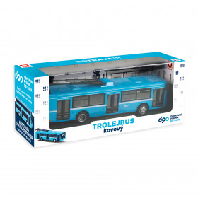 Trolleybus DPO Ostrava metal, 16 cm