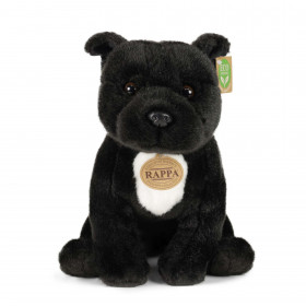 Plush black Stafford 30 cm ECO-FRIENDLY