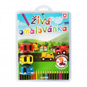 Coloring book 3 racing cars