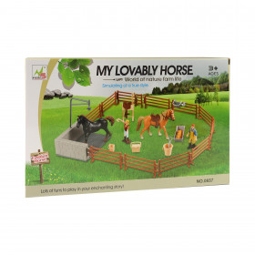 Washing area for horses