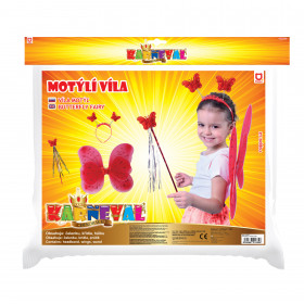 Butterfly wings with headband and wand