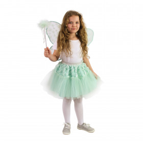 Children costume green fairy tutu e-pack