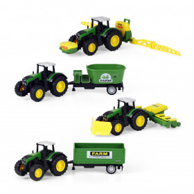 Metal tractor with siding