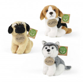 Plush dogs assort 13 cm ECO-FRIENDLY