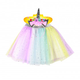 Children costume rainbow unicorn tutu skirt
