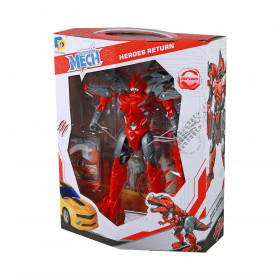 Red dinosaur transformation