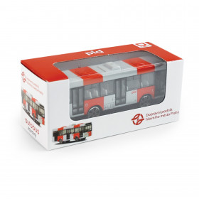 Metal bus PID Prague red 8 cm