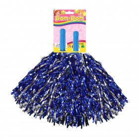 Pom pom wave blue-silver