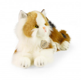 Plush three-colored cat 30 cm ECO-F.